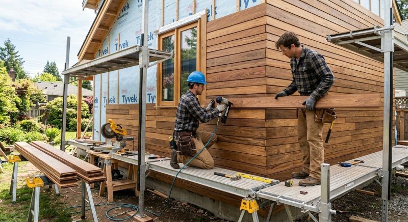 Hardwood Cladding Installation in Ashland City, TN