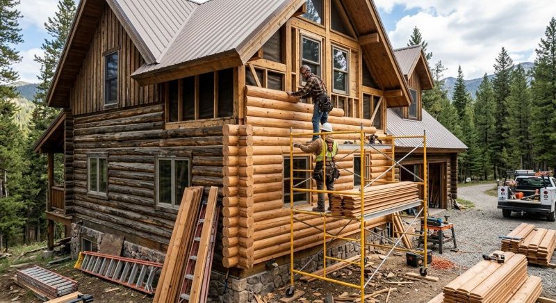 Log Siding Installation in Madison, TN