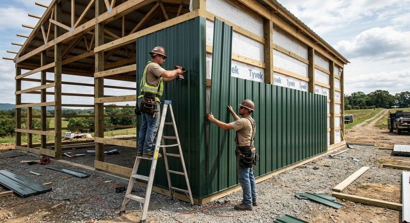 Metal Barn Siding Installation in Ashland City, TN