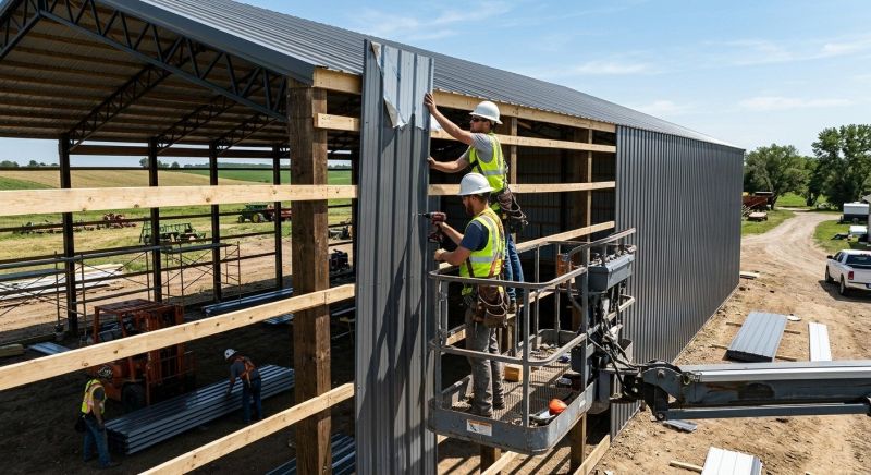 Metal Barn Siding Installation in Ashland City, TN